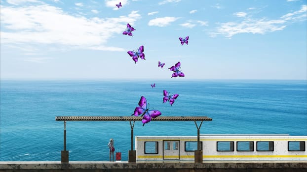 The 3d rendering of start planning your journey because there is no coronavirus
