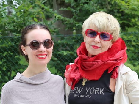 Monika Ehrhardt-Lakomy widow from Reinhard Lakomy with daughter Klara Johanna