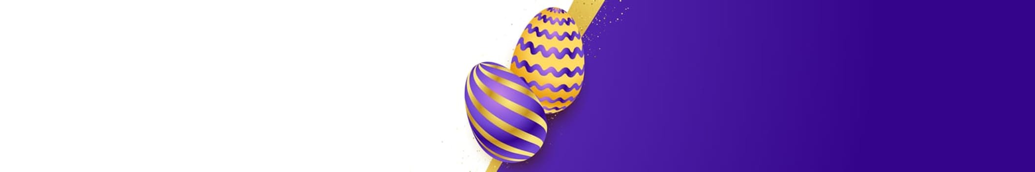 Easter background template with festive eggs - Vector illustration