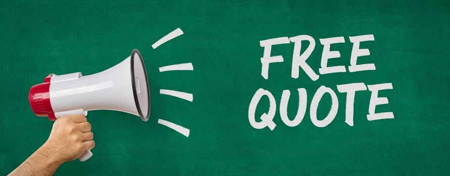 A man holding a megaphone - Free Quote