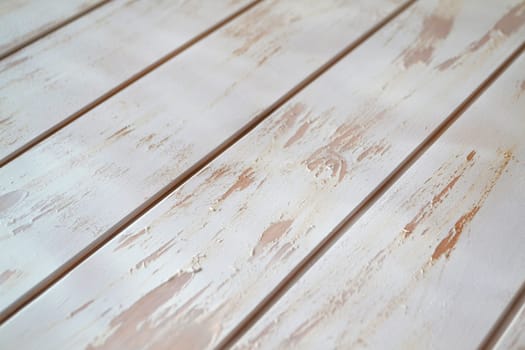 Painted plain gray and white rustic wood board shabby background. Diagonal planks copy space