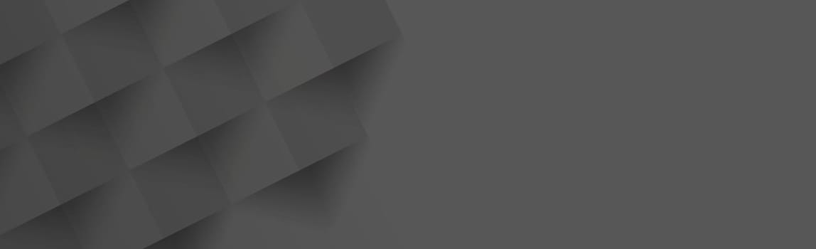 Abstract black background, web template, squares with shadow - Vector illustration