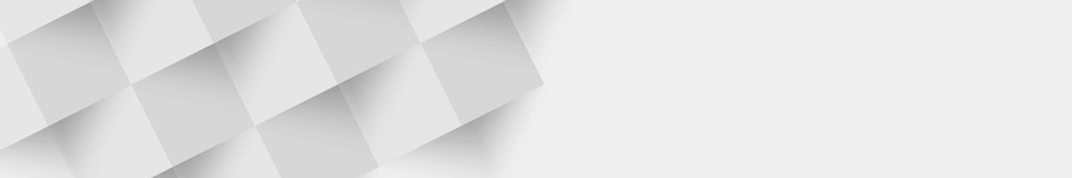 Abstract white background, web template, squares with shadow - Vector illustration