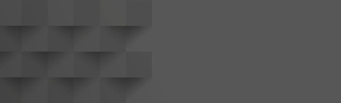 Abstract black background, web template, squares with shadow - Vector illustration