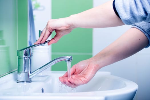 Washing hands, rubbing with soap for coronavirus prevention. Hygiene to stop spreading coronavirus.