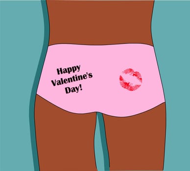 Valentine s day. Sexy man. Men s underwear. Torso.