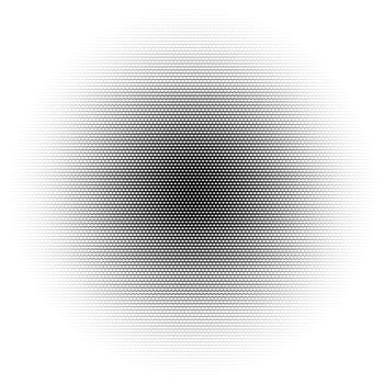 Jagged lines halftone circle abstract background, gradient illustration, sharp wave texture
