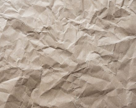 Kraft Paper texture background of brown crumpled recycled cardboard paper sheet