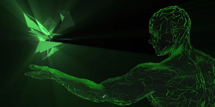 Futuristic Technology with Autonomous AI Brain Tech