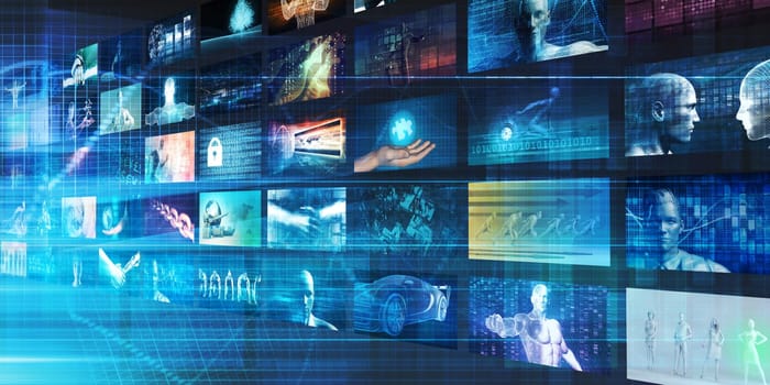 Data Streaming Video and Music Navigation UI