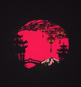 Mid-Autumn Festival for Chinese New Year - card