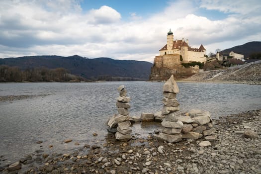Schönbühel At Danube, landscape of travel destination at Wachau in lower Austria
