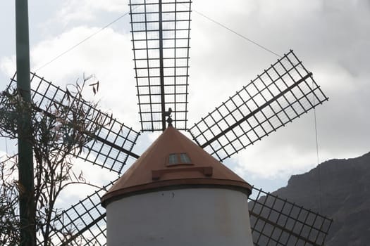 Molino de Viento (windmill) near the city of Mogan, Gran Canaria
