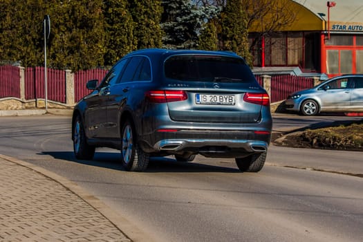 Iasi - Romania - 13th March 2021: New jeep car on the steets