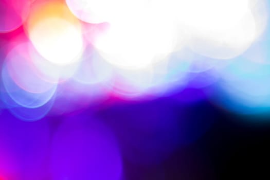 Photo of bokeh lights on black background