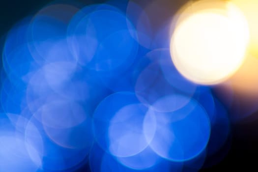 Photo of bokeh lights on black background