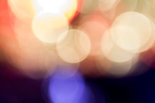 Photo of bokeh lights on black background
