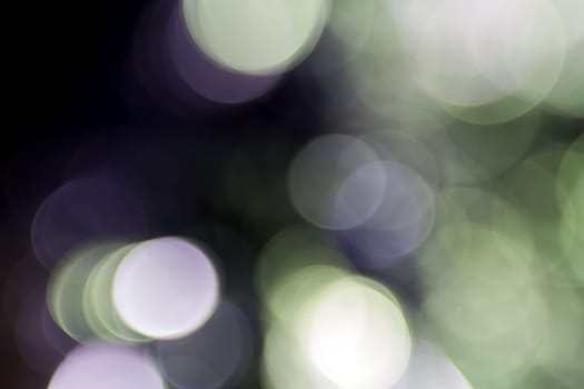Photo of bokeh lights on black background
