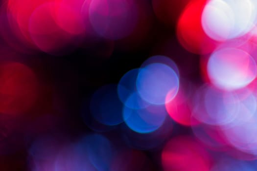 Photo of bokeh lights on black background