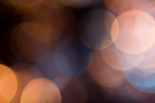 Photo of bokeh lights on black background