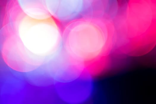 Photo of bokeh lights on black background