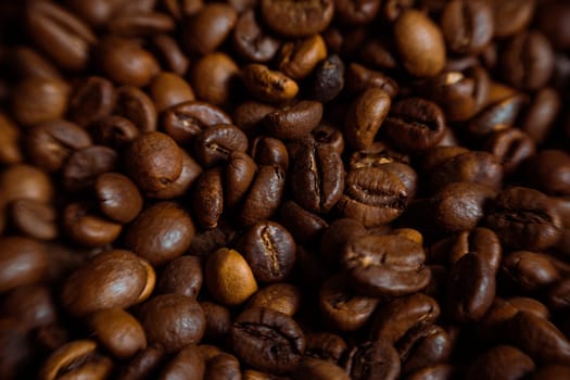 Coffee on grunge wooden background Fresh coffee beans on wood and linen bag, ready to brew delicious coffee