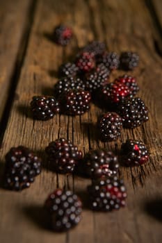Sweet fresh  blackberry in the wood bawl