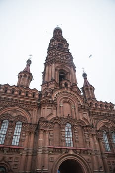 Detail of the facade Epiphany church St. Petersburg, Russia