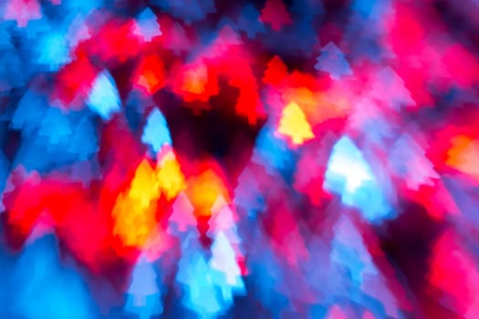 Christmas three bokeh from small light bulb