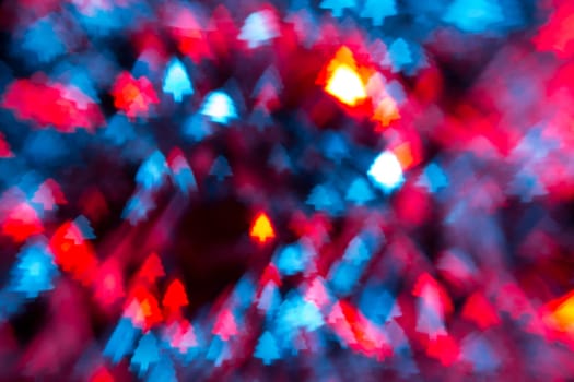 Christmas three bokeh from small light bulb