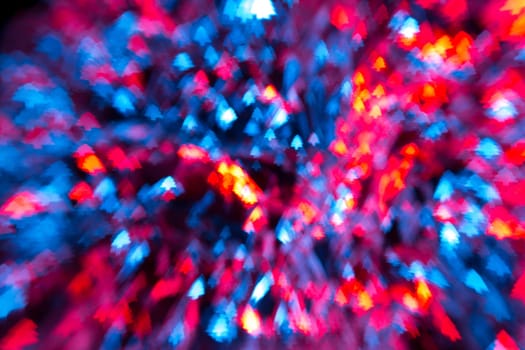 Christmas three bokeh from small light bulb