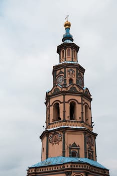 Detail of the facade Epiphany church St. Petersburg, Russia