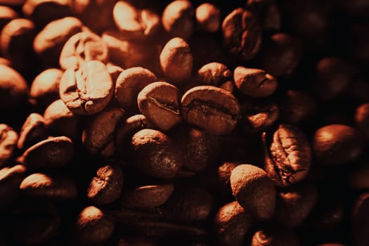 Coffee beans and cinnamon sticks