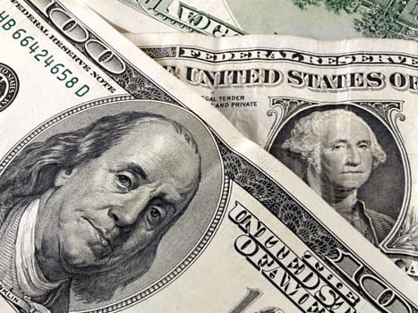 one hundred dollar bills background