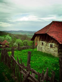 Old house in a mountain village