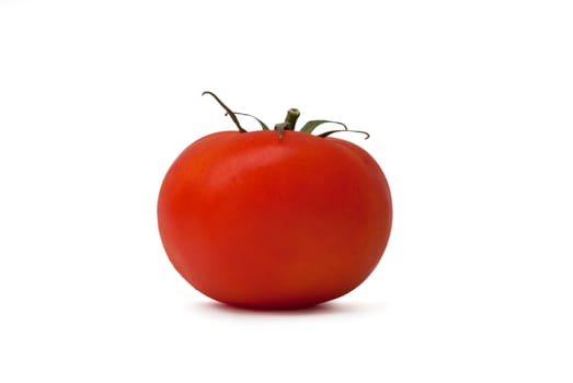 Fresh tomato isolated over white background