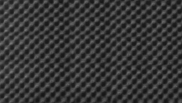 Studio sound black color acoustic foam background texture