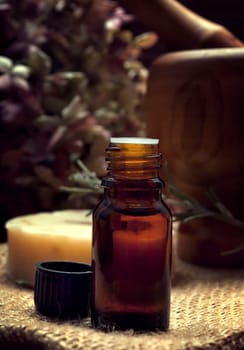 spa and body care composition with aromatheraphy oil and natural soap