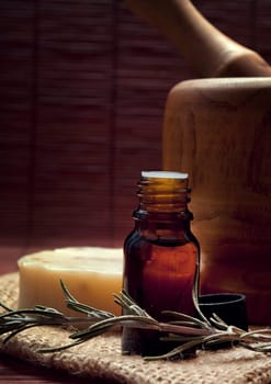 spa and body care composition with aromatheraphy oil and natural soap