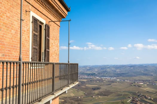 Barolo and Barbaresco countryside in Piedmont region, Italy.