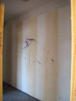 Rooms and corridors of the abandoned industrial building of Chigirin nuclear power plant