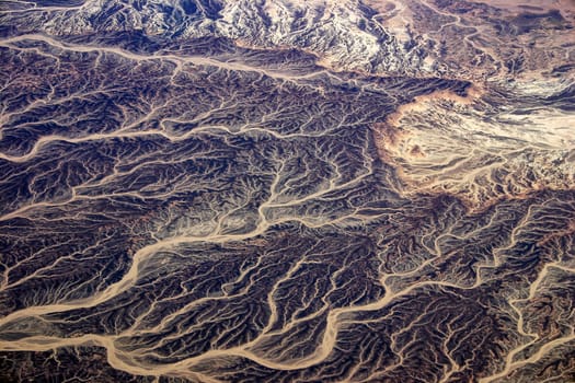 Egyptian desert - aerial view - Egypt