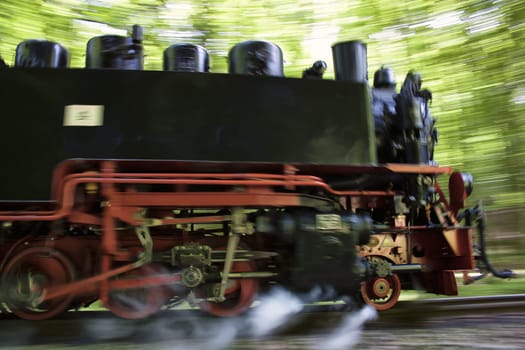 Rügen small train "Rasender Roland"", island of Rügen"