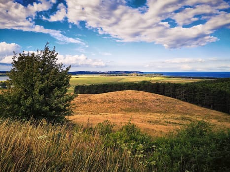 landscape near Groß Zicker, Ruegen Island on the Greifswalder Bodden
