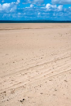 beautiful sandy beach on the wild atlantic way in ballybunion county kerry ireland