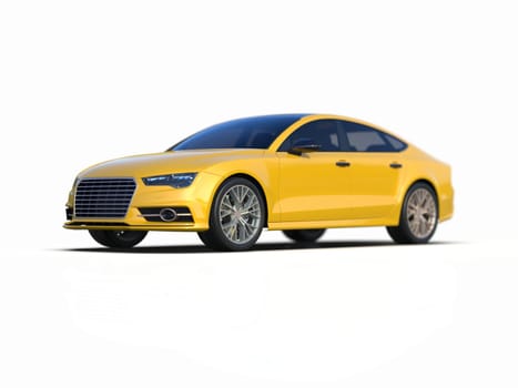 Audi A7 Isolated on White Executive Car Mid-size Luxury Car, German Liftback, Premium Car Sportback, Coupe, Sportback, Audi AG is a German Automobile Manufacturer