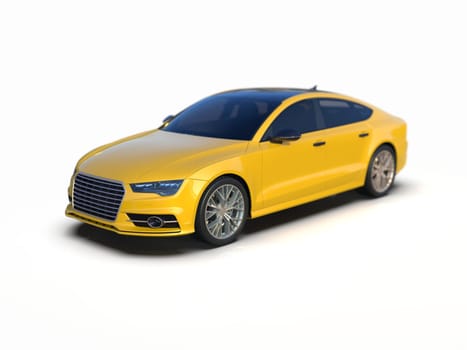Audi A7 Isolated on White Executive Car Mid-size Luxury Car, German Liftback, Premium Car Sportback, Coupe, Sportback, Audi AG is a German Automobile Manufacturer