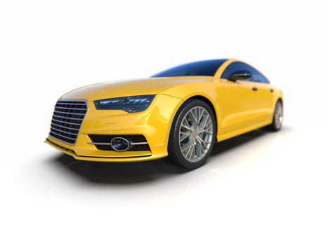 Audi A7 Isolated on White Executive Car Mid-size Luxury Car, German Liftback, Premium Car Sportback, Coupe, Sportback, Audi AG is a German Automobile Manufacturer