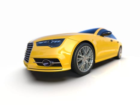 Audi A7 Isolated on White Executive Car Mid-size Luxury Car, German Liftback, Premium Car Sportback, Coupe, Sportback, Audi AG is a German Automobile Manufacturer