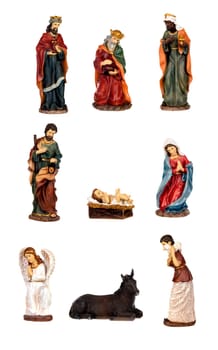 Image figures for the Nativity Portal isolated on a white background